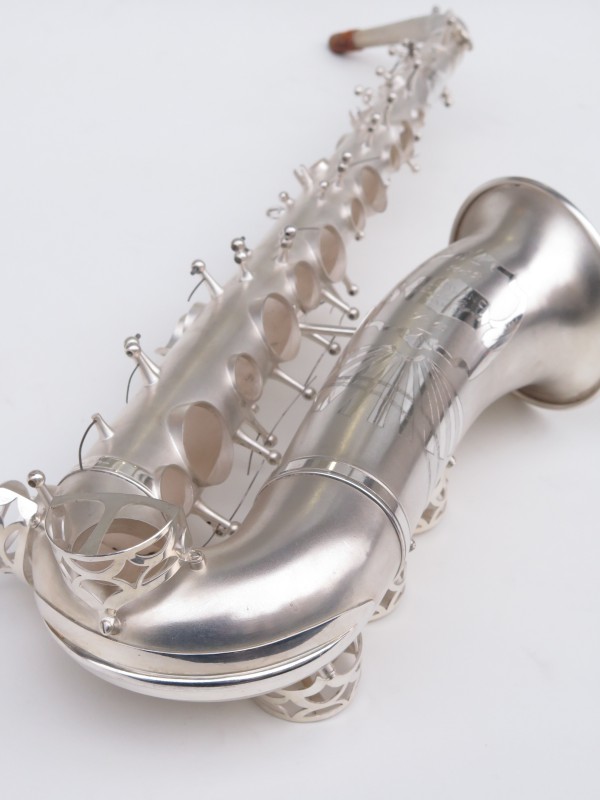 Saxophone alto Lebblanc semi rationnel argenté sablé gravé (19)