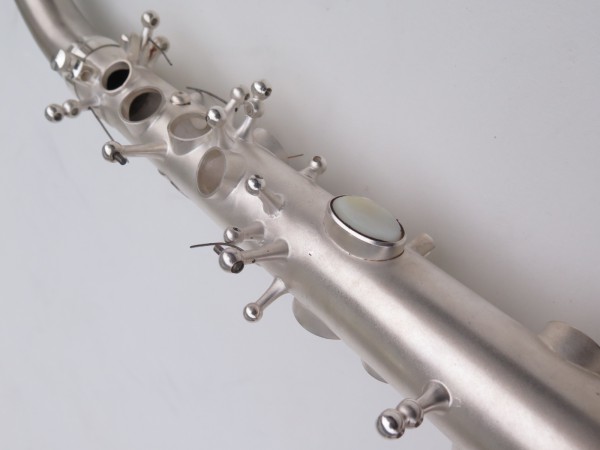 Saxophone alto Lebblanc semi rationnel argenté sablé gravé (20)