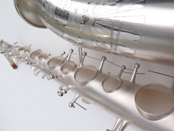 Saxophone alto Lebblanc semi rationnel argenté sablé gravé (21)