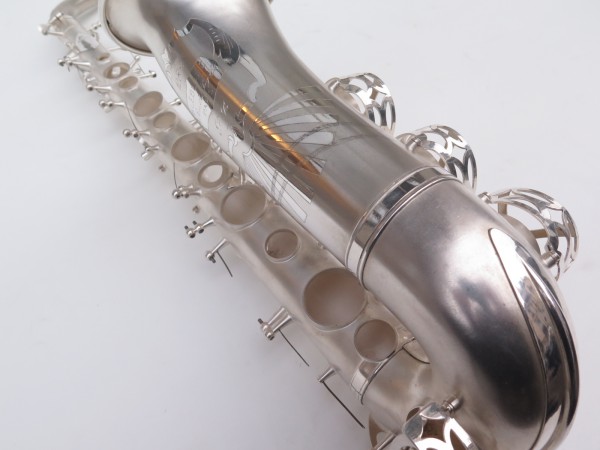 Saxophone alto Lebblanc semi rationnel argenté sablé gravé (4)
