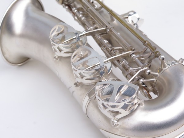 Saxophone alto Lebblanc semi rationnel argenté sablé gravé (9)