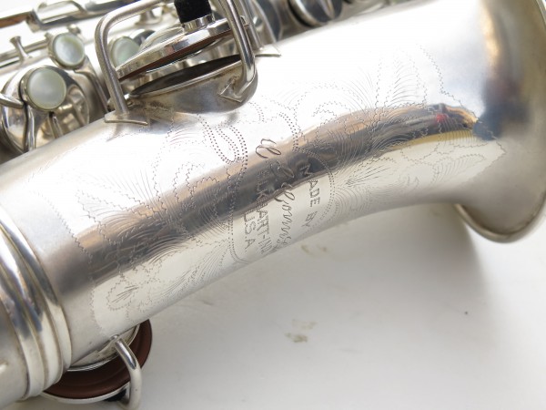 Saxophone alto Conn Chu Berry argenté sablé (14)