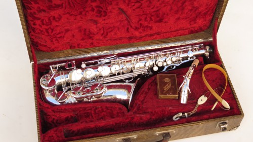 Saxophone alto Selmer Super Balanced Action argenté gravé (1)