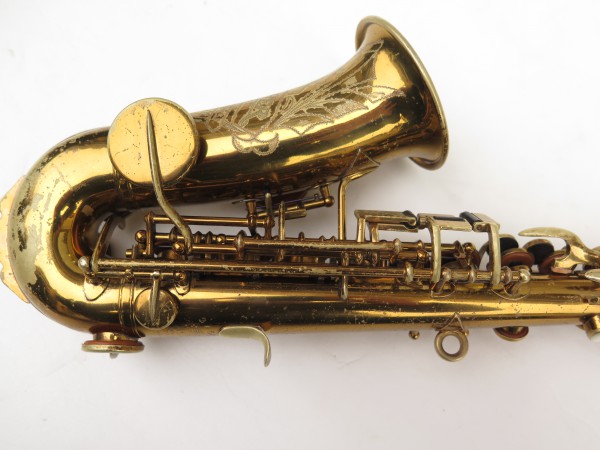 Saxophone soprano courbe Buescher True Tone verni (1)