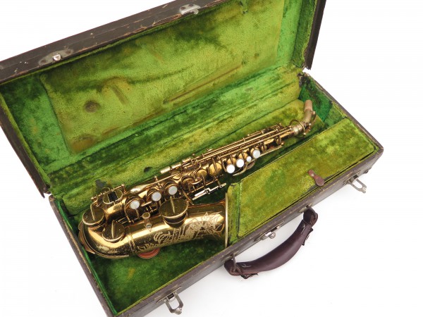 Saxophone soprano courbe Buescher True Tone verni (12)