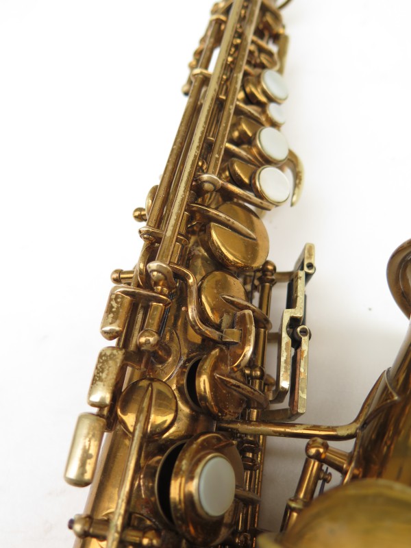 Saxophone soprano courbe Buescher True Tone verni (17)