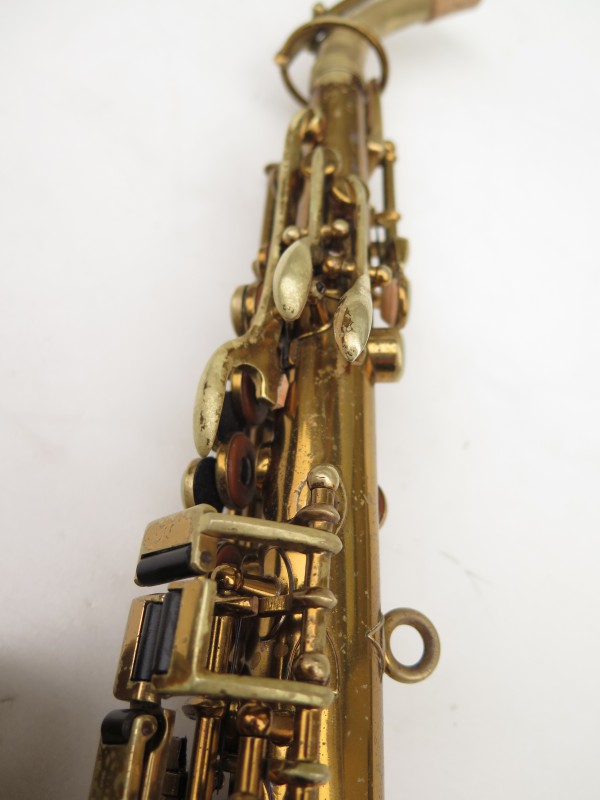 Saxophone soprano courbe Buescher True Tone verni (19)
