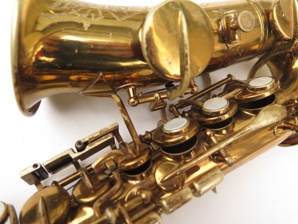 Saxophone soprano courbe Buescher True Tone verni (4)