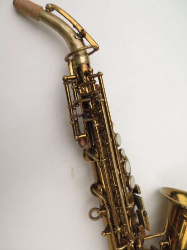 Saxophone soprano courbe Buescher True Tone verni (5)
