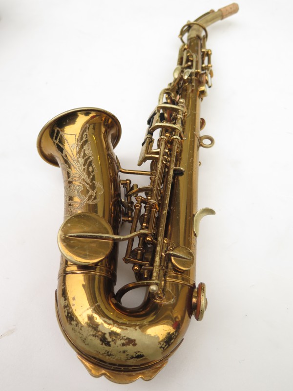 Saxophone soprano courbe Buescher True Tone verni (6)