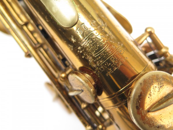 Saxophone soprano courbe Buescher True Tone verni (7)