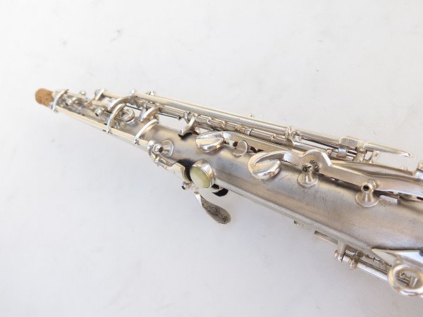 Saxophone soprano Conn argenté gravé (18)
