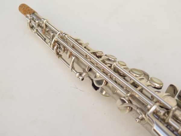 Saxophone soprano Conn argenté gravé (2)