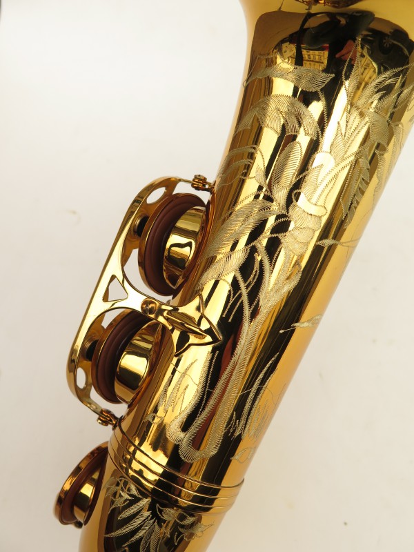 Saxophone alto Selmer Reference 54 verni gravé limited edition flamingo africa sans fa# (12)