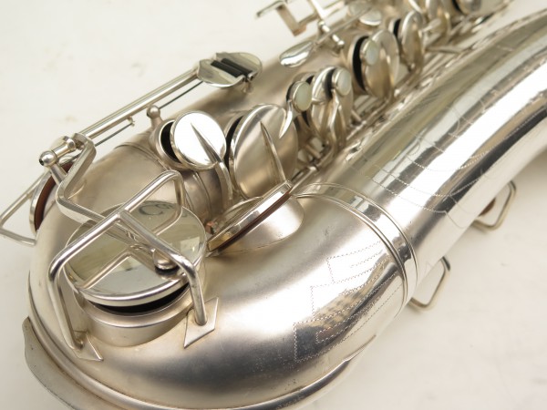 Saxophone ténor Martin Imperial argenté sablé plaqué or (13)