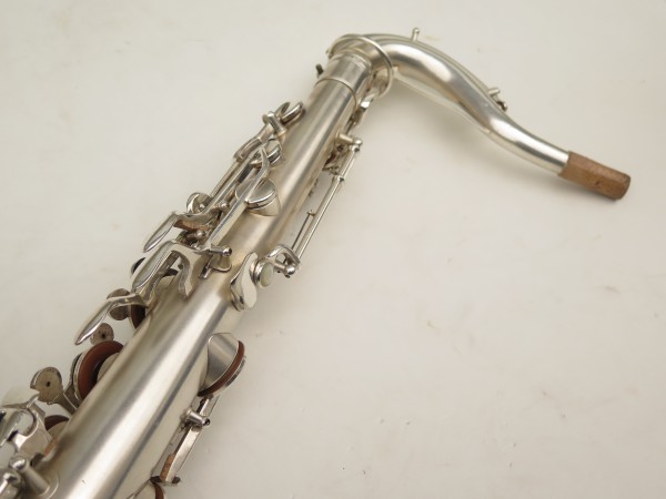 Saxophone ténor Martin Imperial argenté sablé plaqué or (17)