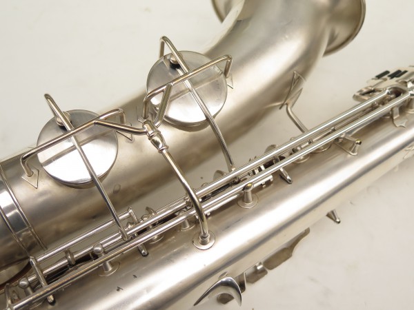 Saxophone ténor Martin Imperial argenté sablé plaqué or (18)