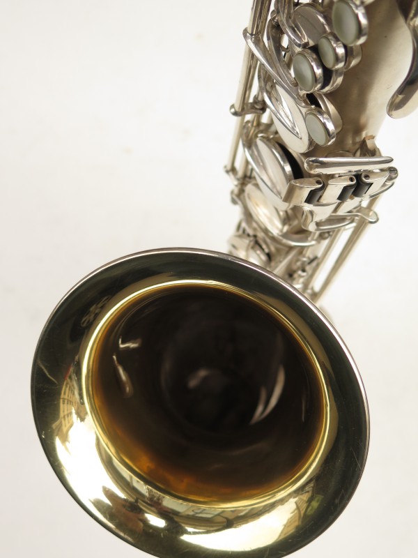 Saxophone ténor Martin Imperial argenté sablé plaqué or (3)