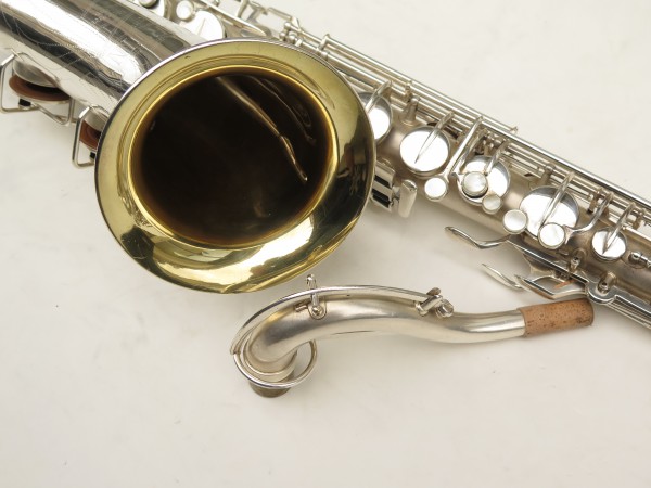 Saxophone ténor Martin Imperial argenté sablé plaqué or (4)