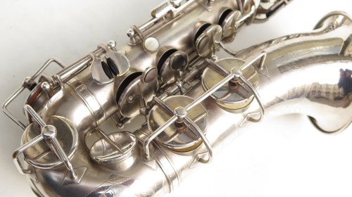 Saxophone alto SML Coleman Kawkins Special argenté sablé (1)