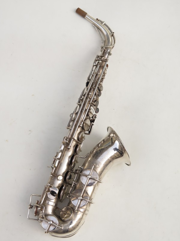 Saxophone alto SML Coleman Kawkins Special argenté sablé (9)