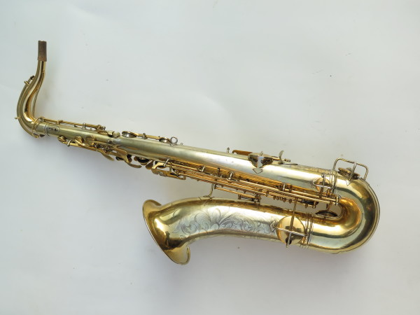 Saxophone ténor Conn Chu Berry plaqué or gravé (11)