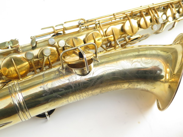 Saxophone ténor Conn Chu Berry plaqué or gravé (21)