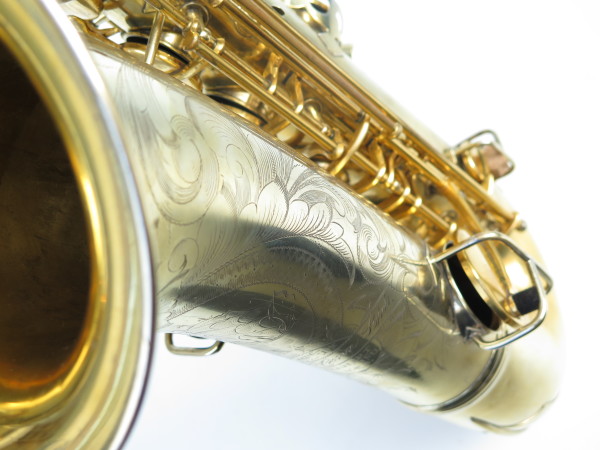 Saxophone ténor Conn Chu Berry plaqué or gravé (8)