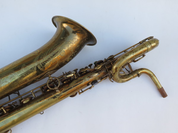 Saxophone baryton Selmer Mark 6 verni gravé (21)