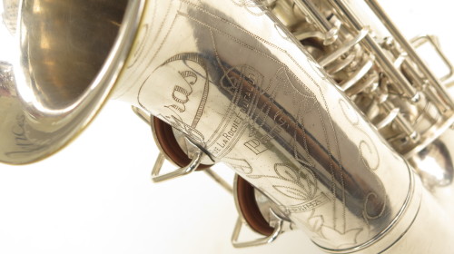 Saxophone alto Gras Prima argenté gravé (1)