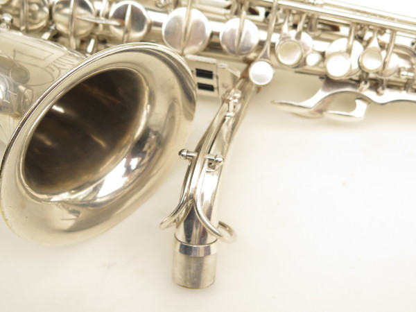 Saxophone alto Gras Prima argenté gravé (10)