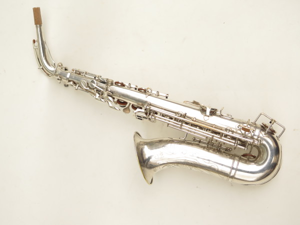 Saxophone alto Gras Prima argenté gravé (13)