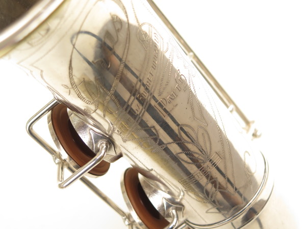 Saxophone alto Gras Prima argenté gravé (15)