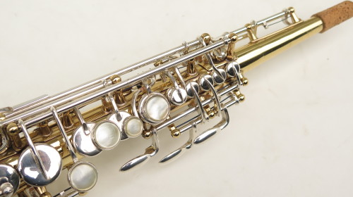 Saxophone soprano Selmer Mark 6 verni clétage argenté (1)