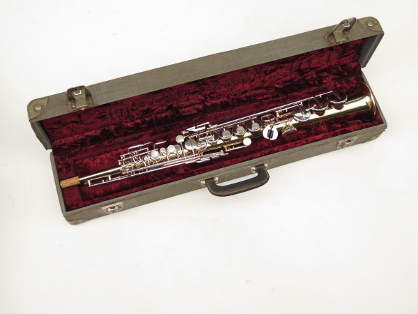 Saxophone soprano Selmer Mark 6 verni clétage argenté (12)