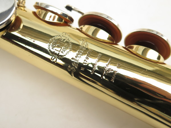 Saxophone soprano Selmer Mark 6 verni clétage argenté (17)