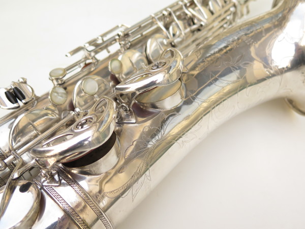 Saxophone ténor Selmer Balanced Action argenté gravé français (2)