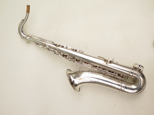 Saxophone ténor Selmer Balanced Action argenté sablé gravé commonwealth (10)