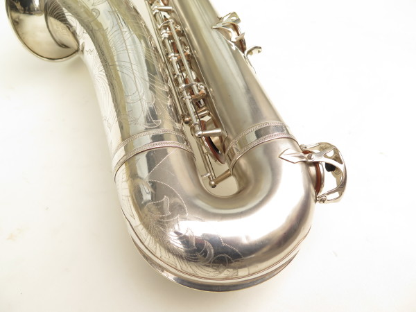 Saxophone ténor Selmer Balanced Action argenté sablé gravé commonwealth (11)