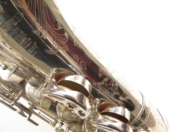 Saxophone ténor Selmer Balanced Action argenté sablé gravé commonwealth (16)