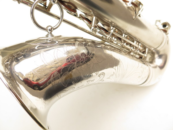 Saxophone ténor Selmer Balanced Action argenté sablé gravé commonwealth (17)