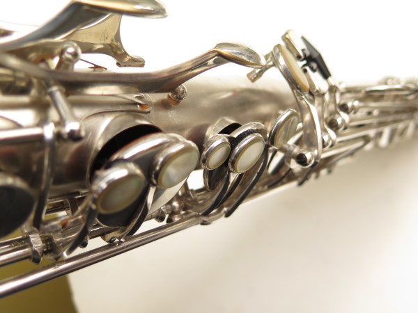 Saxophone ténor Selmer Balanced Action argenté sablé gravé commonwealth (19)
