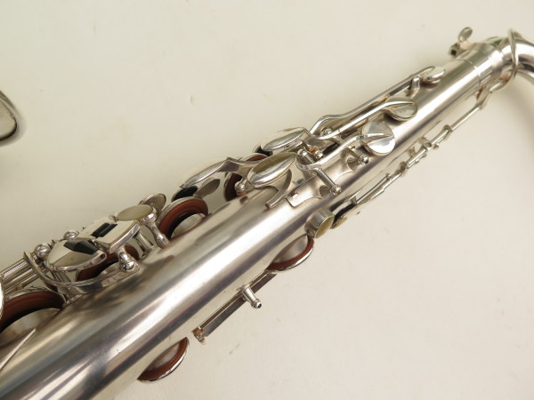 Saxophone ténor Selmer Balanced Action argenté sablé gravé commonwealth (2)
