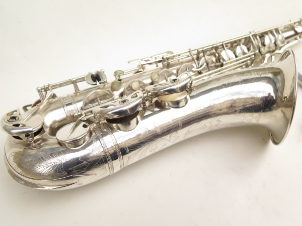 Saxophone ténor Selmer Balanced Action argenté sablé gravé commonwealth (7)