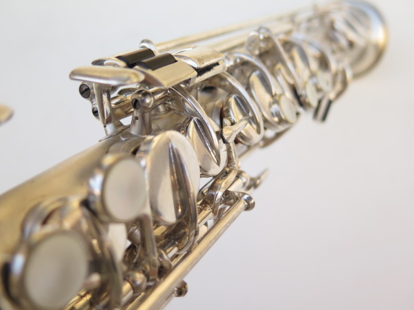 Saxophone soprano Martin stencil Concertone argenté sablé plaqué or (13)
