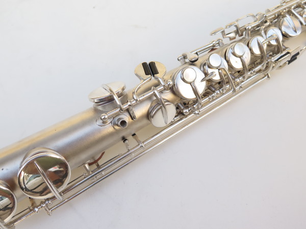 Saxophone soprano Martin stencil Concertone argenté sablé plaqué or (15)