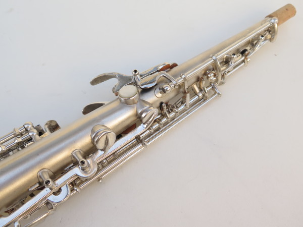 Saxophone soprano Martin stencil Concertone argenté sablé plaqué or (16)