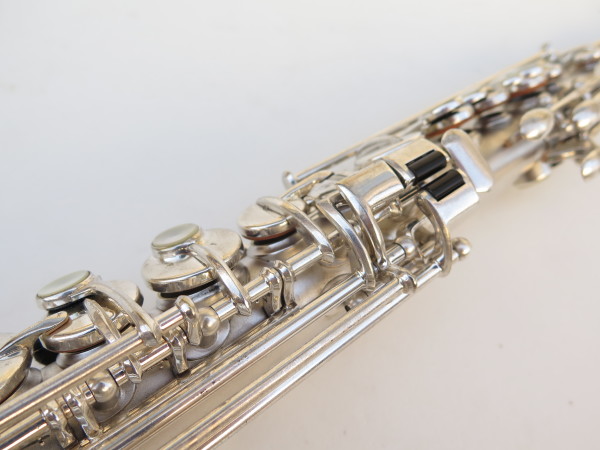 Saxophone soprano Martin stencil Concertone argenté sablé plaqué or (18)