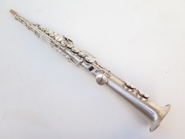 Saxophone soprano Martin stencil Concertone argenté sablé plaqué or (4)
