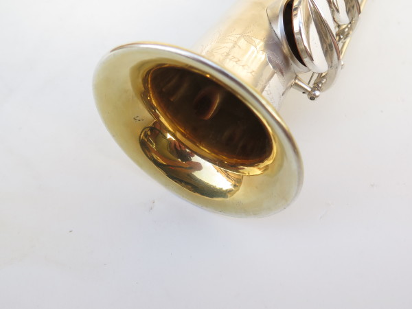 Saxophone soprano Martin stencil Concertone argenté sablé plaqué or (8)